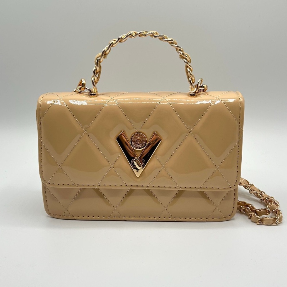 NWT Valentino Orlandi Taupe Quilted Bag MSRP $349